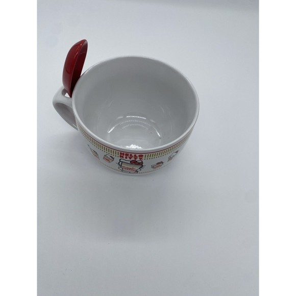 Sanrio Hello Kitty x Nissin Cup Noodles Soup Mug With Spoon | Holds 24 Ounces - Picture 4 of 6